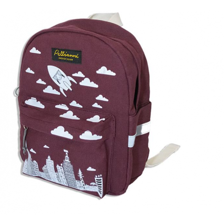 Red city backpack