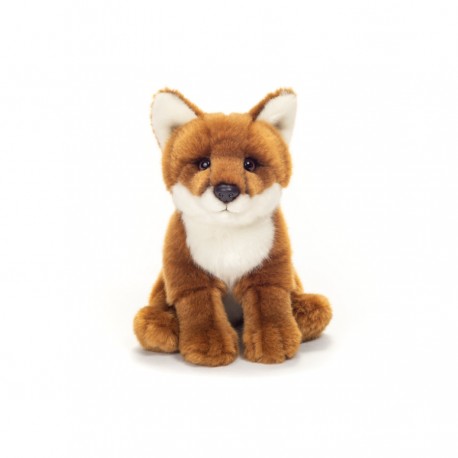 Plush sitting fox