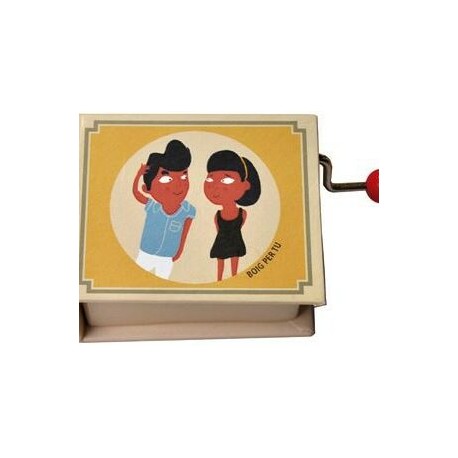 Cajita de música con manivela