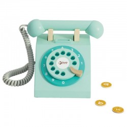 Telèfon vintage de fusta