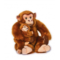 Stuffed monkey with baby 44cm