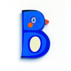 Wood letter B