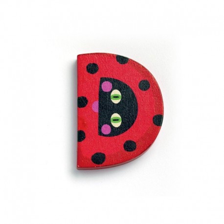 Wooden letter D