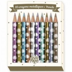 10 colored pencils